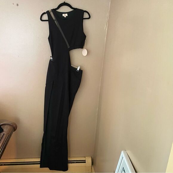 Camila Coelho Alex Maxi Dress sheer cutout sheath gown Revolve $298 M As Is flaw - Picture 13 of 16